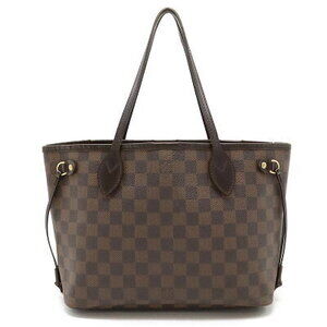 Louis Vuitton Neverfull Damier Ebene Brown Tote Bag Handbag